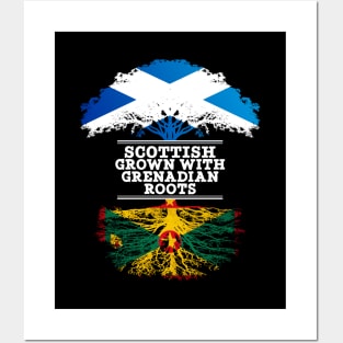 Scottish Grown With Grenadian Roots - Gift for Grenadian With Roots From Grenada Posters and Art